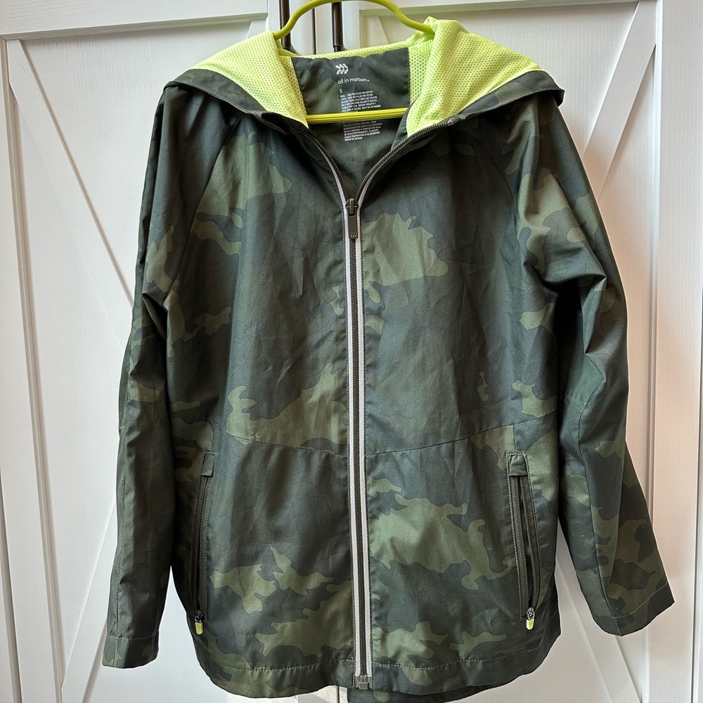 Boys - camo rain jacket